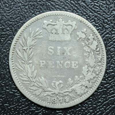 1874 Great Britain 6P Six Pence Silver Coin - KM# 751.1 | eBay
