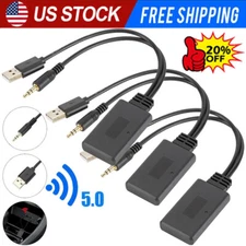 2 In 1USB Bluetooth 5.0 Transmitter Receiver Adapter Wireless For PC Car Kit lot