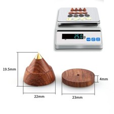 4sets Rosewood Sandalwood Speakers Spike Stand Pad For Amplifier CD Player