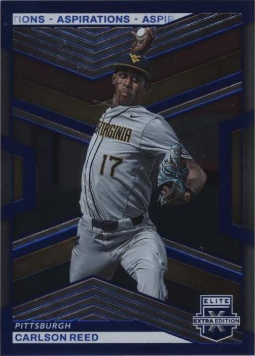 2023 Panini Elite Extra Edition - Carlson Reed #48 Blue Aspirations ...