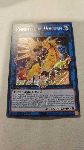 Yugioh x1 Knightmare Unicorn RA01-EN043 Secret Rare 1st Edition (Near Mint)