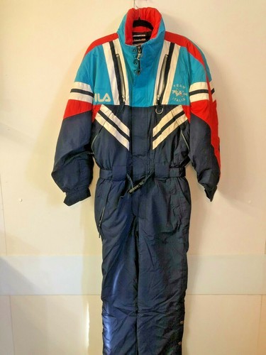 FILA 90s Vintage Tuta SCI - Official TEAM SKI ITALIA Alberto Tomba - TG 46  Uomo | eBay