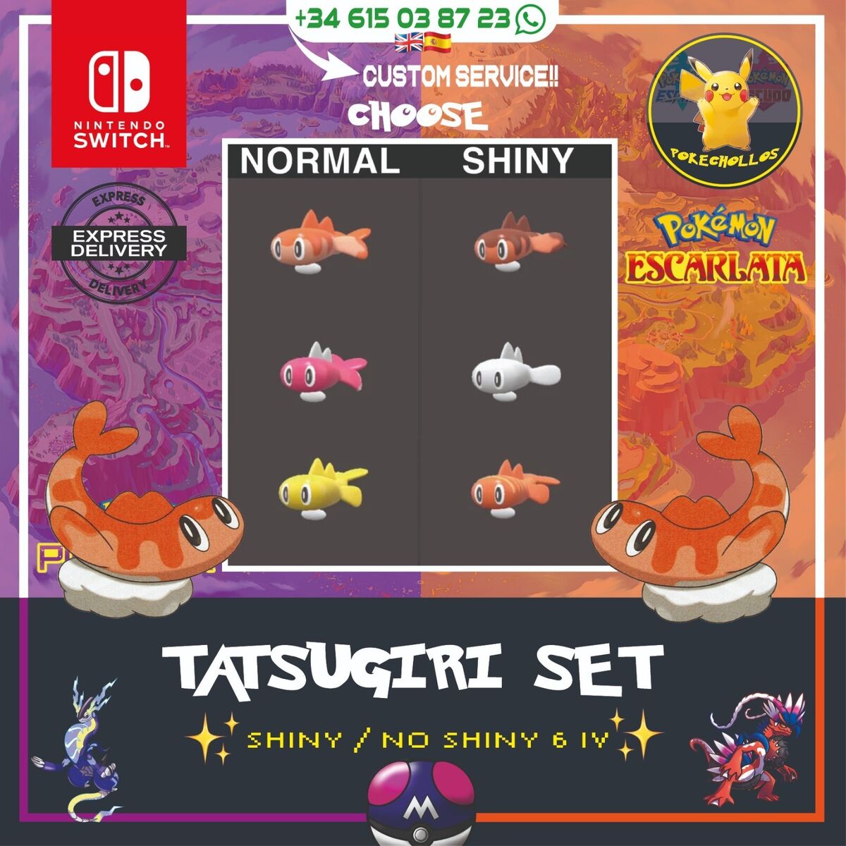 Pokémon Escarlata y Pokémon Púrpura, Estos son todos los Pokémon Shiny