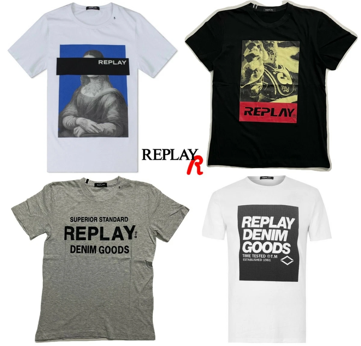 T shirt uomo replay sale