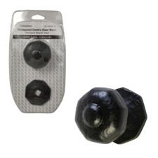 Sandleford Antique Black Iron Octagonal Centre Front Door Knob Handle 63mm Base