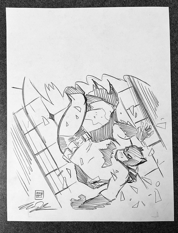 Batman Year One PENCIL SKETCH by Tim Shinn