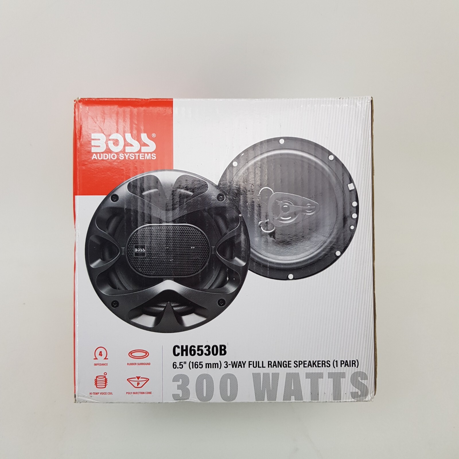 Kit 2 Haut-Parleurs Coaxiaux 3 Voies Boss Audio CH6530B 16,5cm 150W RMS 300W Max + 5 Autocollants