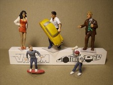 Lot De 4 Figurines 1/43 Vroom Set 224 "Coup De Chaud" - A Peindre, Occasion