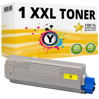 1x XXL Toner Gelb kompatibel für Oki C810CDTN C810DN C810N C830CDTN C830DN C830N