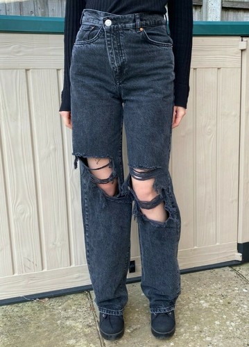 Non-Stretch Cotton Black Jeans | eBay