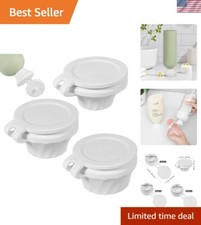 3pcs Flip Bottle Emptying Cap, Bottles Replacement Caps Reusable Leak-Proof C...