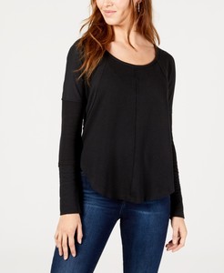 black scoop top