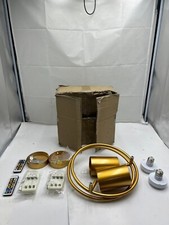  Box of 2 Modern Wireless Wall Sconce Light Battery Operated Wall Sconce Gold