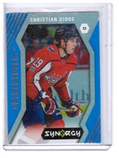 Christian Djoos 2017-18 Synergy Rookie Blue Parallel Card #70
