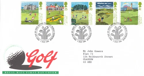 Golf GB RM FDC Bureau (b) 1994 (110777)
