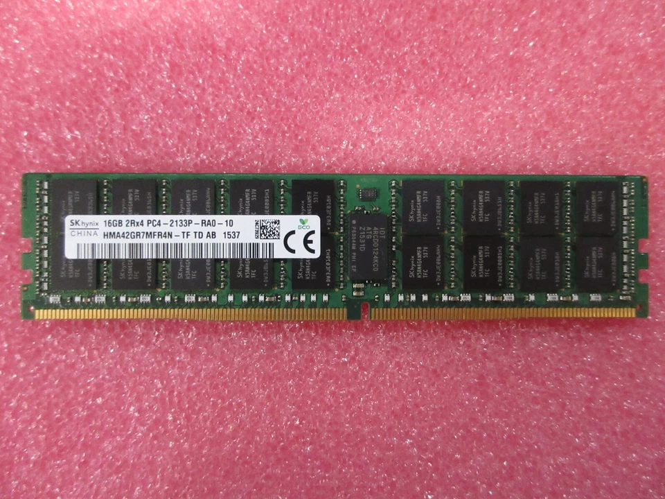SK Hynix 16GB PC4-2133P-R 2Rx4 ECC HMA42GR7MFR4N-TF 288-PIN DIMM Server Memory - Image 2 of 3