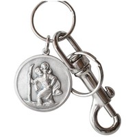 Heiliger Sankt Christophorus Christopherus Jesus SchlüSselanhäNger Metall Massiv