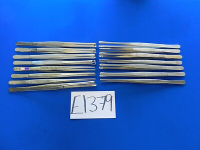 E1379 Jarit Codman V. Mueller Lot of 15 Forceps 25.5cm Overall Length