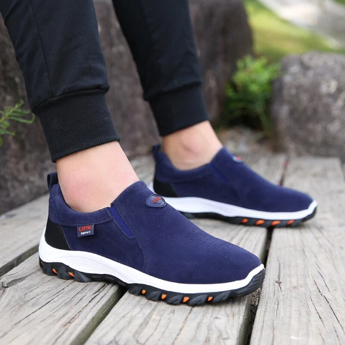 Mens Casual Breathable Loafers Shoes Running Walking Slip on Sports Sneakers Gym - Bild 28 von 49