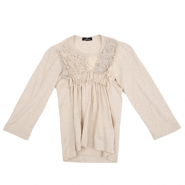K.E　新品　tricot COMME des GARCONS tricot COMME des GARCONS Front Gather T Shirt Size S-M(K