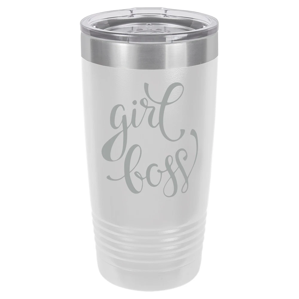 Tumbler 20oz 30oz Travel Mug Cup Vacuum Insulated Stainless Steel Girl Boss