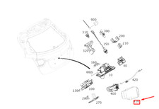 MERCEDES-BENZ GLA X156 TÜRSCHLOSS HINTEN ANTRIEBSDÄMPFUNG A1567570096