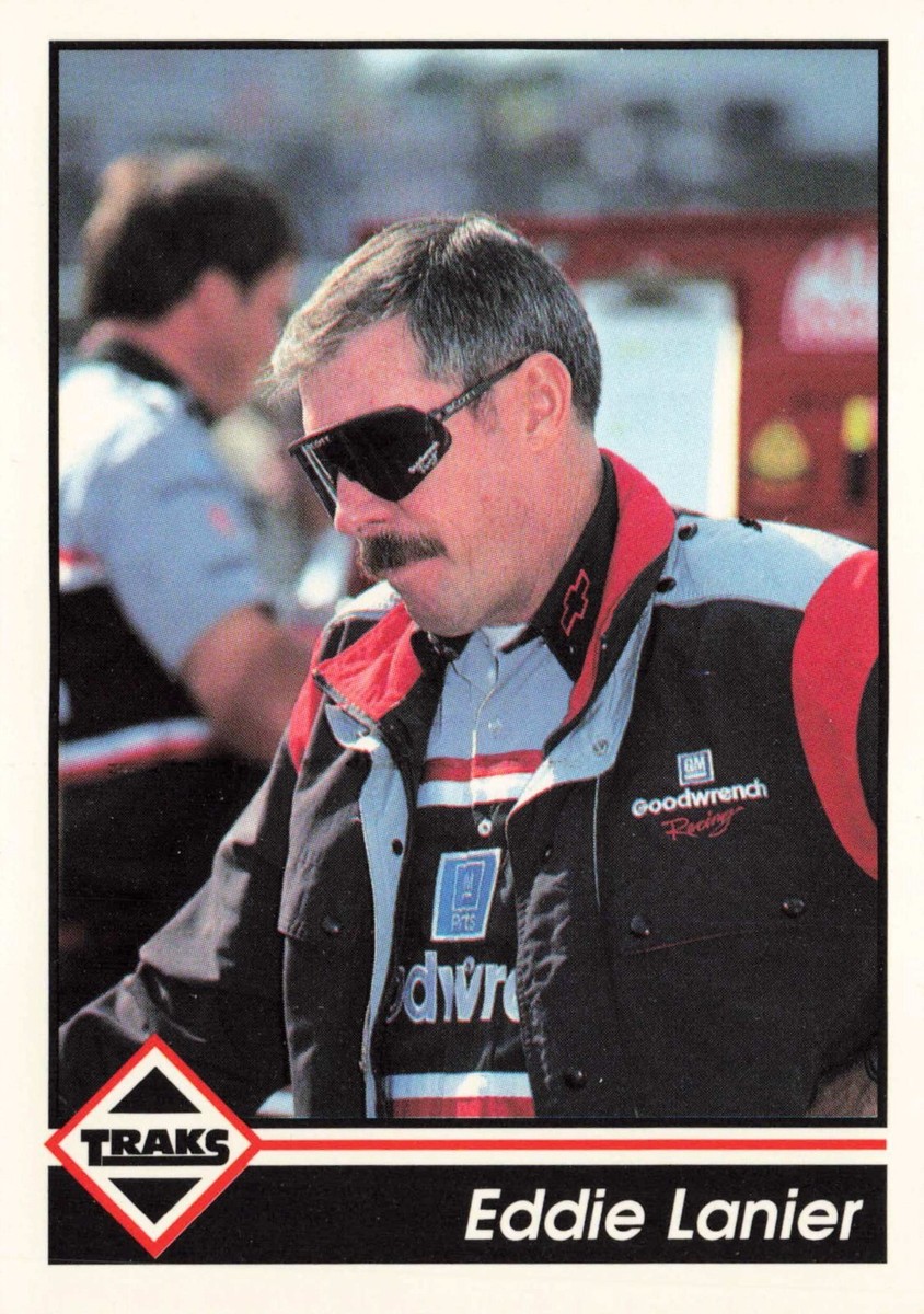 1992 Traks Eddie Lanier NASCAR Trading Card - Goodwrench Racing