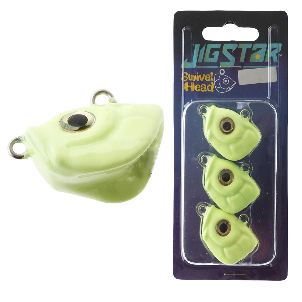 Jig Star Monster Swivel Jig Heads Lumo 56g Qty Australia