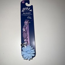Youly "The dreamerBreakaway Cat Collar -purple Velvet - With Bell Xs 6-8 Inches