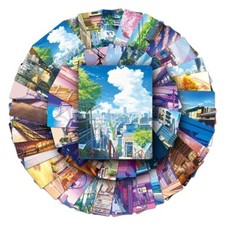 50PCS Japanese Manga Style Street Scene Cartoon Waterproof Sticker Decor 23