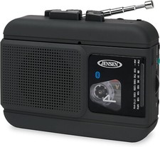 Jensen MCR-60 Personal Portable Cassette Player/Recorder Bluetooth AM/FM Radio