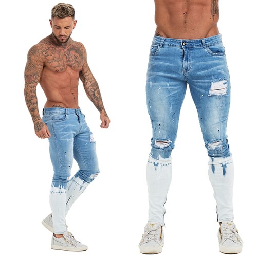 GINGTTO Men Skinny Jeans Stretch Slim 
