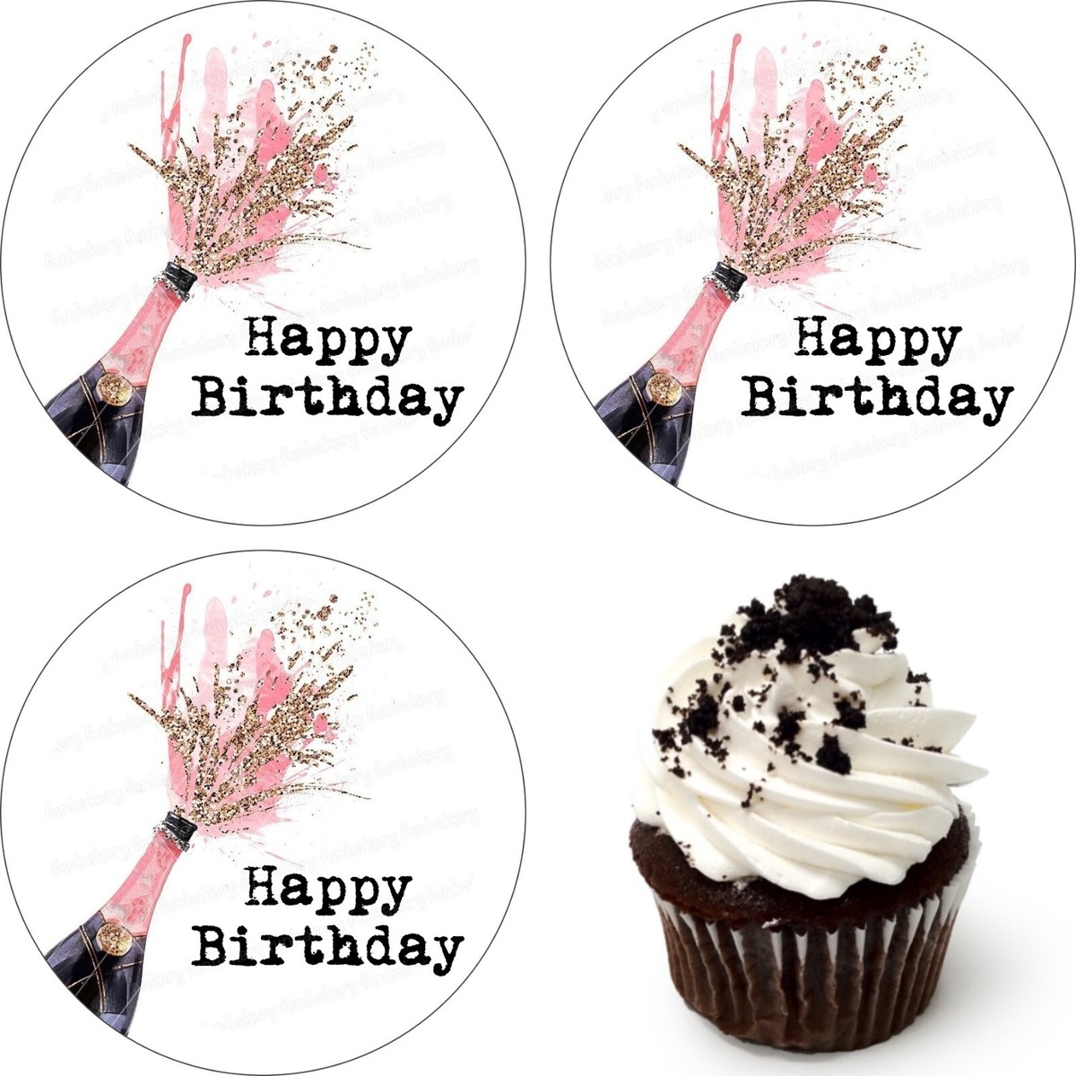 Luftballon Essbar Tortenaufleger Muffin Party Deko Geburtstag It's My Birthday