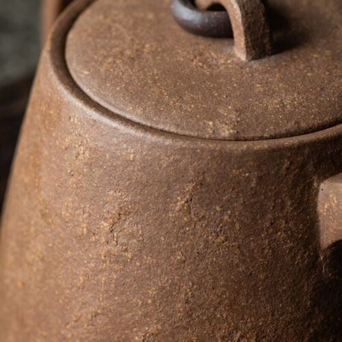 traditional craft full handmade tea pot Chinese character carve yixing zisha pot - Picture 3 of 8