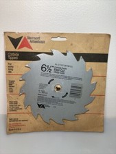 Circular saw blade Vermont American 6.5โ Chisel Tooth Carbide Tipped Made in USA