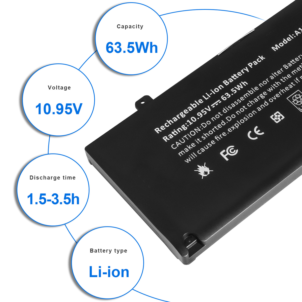 Battery For Apple MacBook Pro 13 inch A1278 A1322 Mid 2009 2010