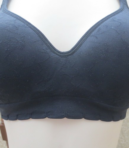 CAROLE HOCHMAN BLACK BRA wireless molded cup COMFORT convertible straps size S - Picture 7 of 8