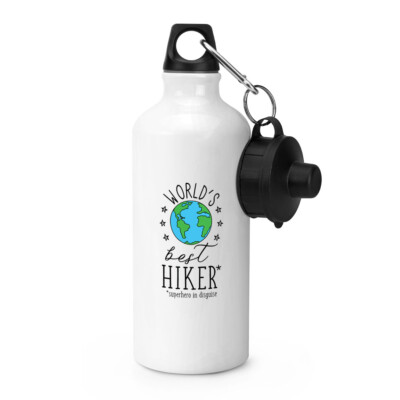 World's Best Hiker Sports Water Bottle Camper Hiking Worlds Best