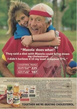 1989 Mazola Corn Oil Margarine Food Baking vintage Print Ad Advertisement