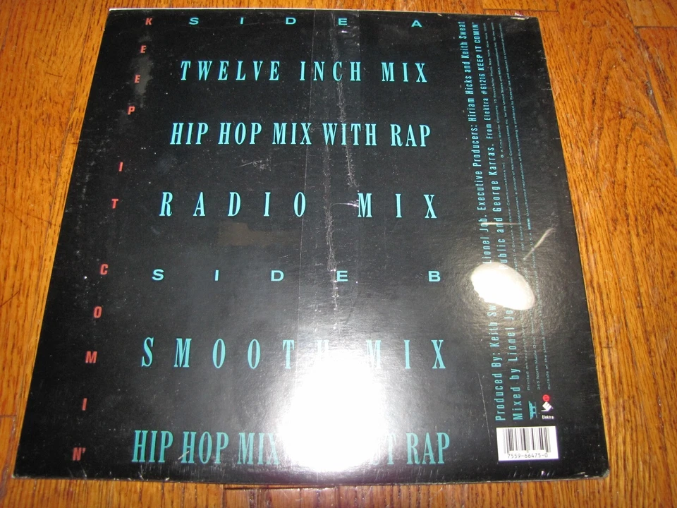KEITH SWEAT - KEEP IT COMIN' - SEALED ELEKTRA RECORDS 12" SINGLE - Image 2 of 2