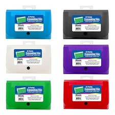 BAZIC Expanding File Folder 13 Pockets, 3116 6-PACK