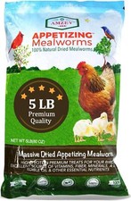 5 LBS 100 Non-GMO Dried Mealworms High Protein Treats for Chickens Ducks New
