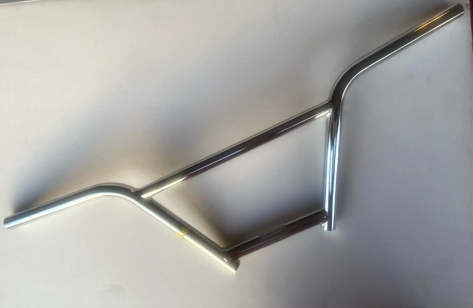 R4 WD BMX 4 Piece Wide Handlebar 7" 22.2mm Chrome Blemished - Image 4 of 4