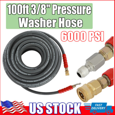 #ad Pressure Washer Hose 6000 PSI 3 8quot; x 50ft Non Marking R2 Rating Free Shipping $114.97
