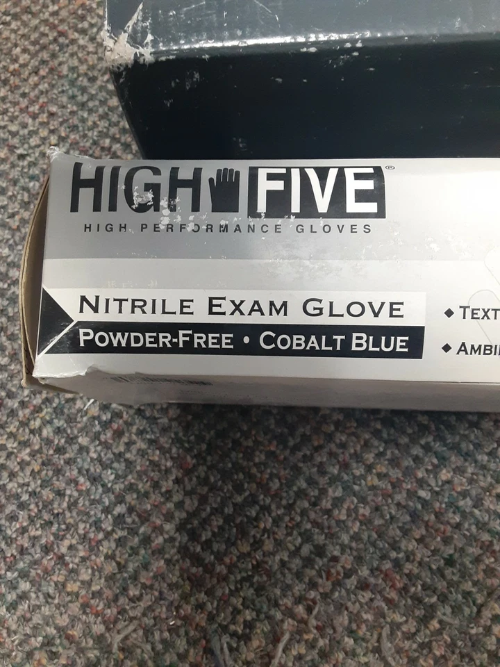 Перчатки экзаменационного класса High Five - XLarge - 100 карат - N274E - без порошка без латекса - Изображение 2 из 4