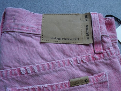 JOE'S JEANS MENS THE BRIXTON SLIM DISTRESSED BRICK RED DENIM JEANS SIZE 28 NEW - Picture 2 of 9