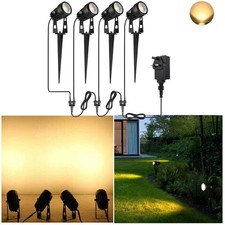 8PCS LED Garden Spot Lights Outdoor Mains Path Lawn Spike Lights Landscape Lamp