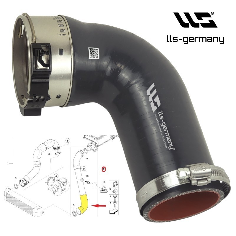 Reinforced Charge Air Hose For BMW 5 Series E60 E61 530d 535d 11617799400