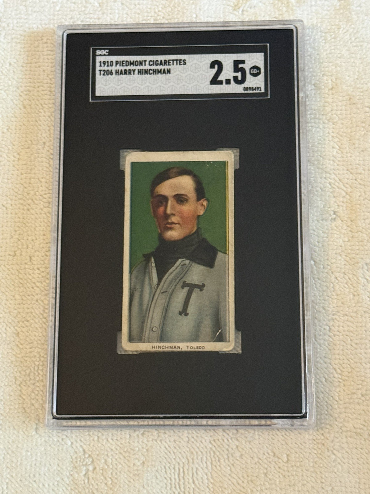 T206 - 1909-11 Piedmont 350 Harry Hinchman - SGC 2.5 - Toledo