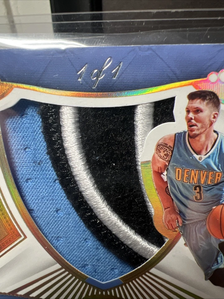 2022-23 CROWN ROYALE SILHOUETTES MIKE MILLER 1 OF 1 GAME USED PATCHED AUTO - Image 4 of 4